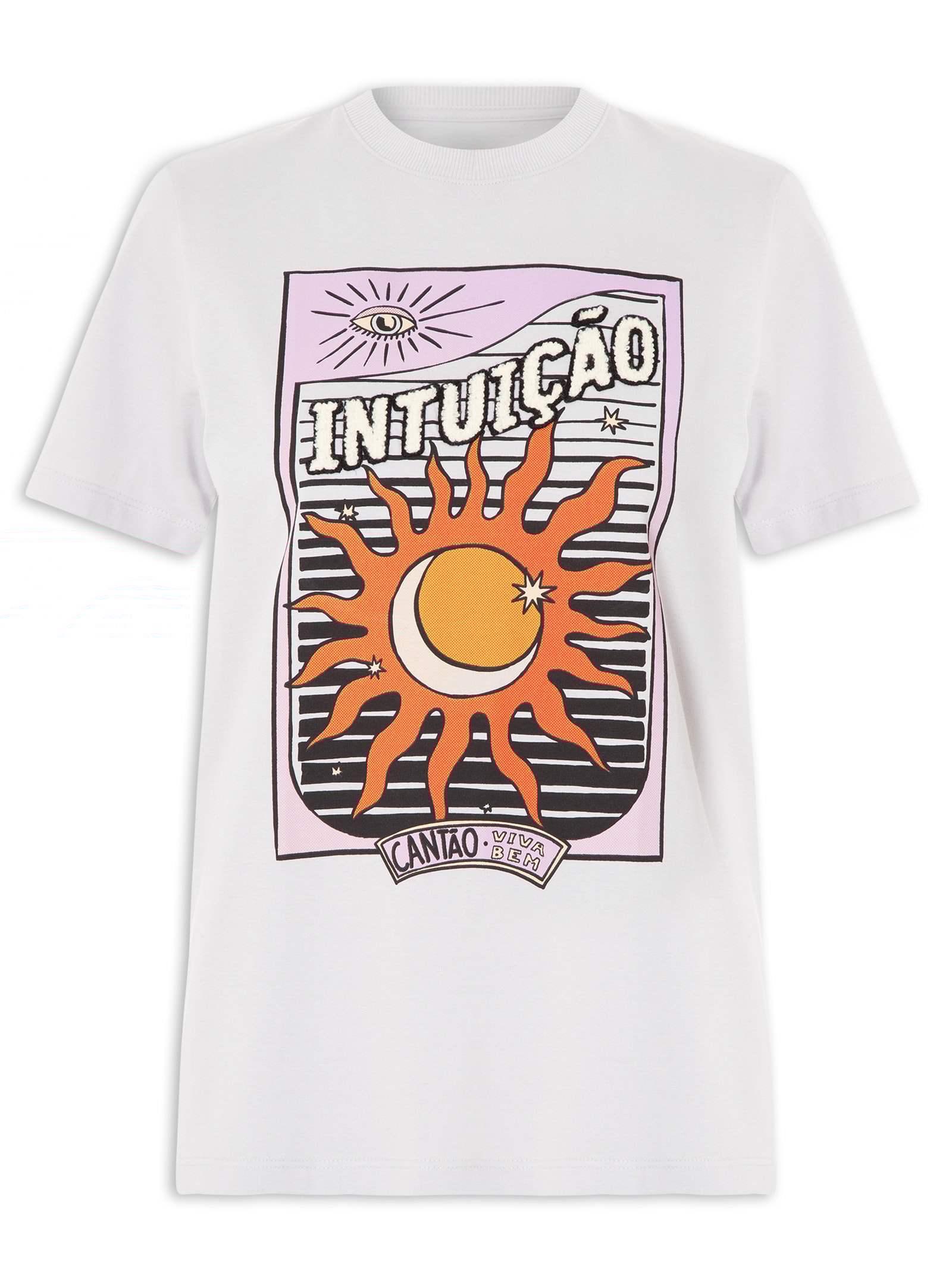 Camiseta Feminina Classic Intuição Branco Cantão