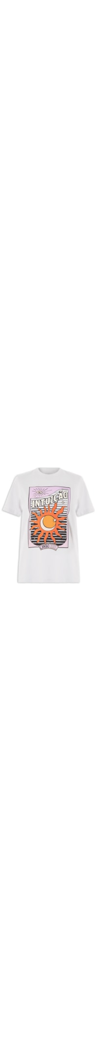 Camiseta Feminina Classic Intuição - Branco