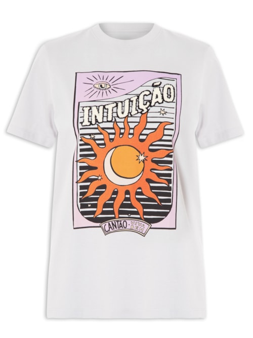 Camiseta Feminina Classic Intuição – Branco