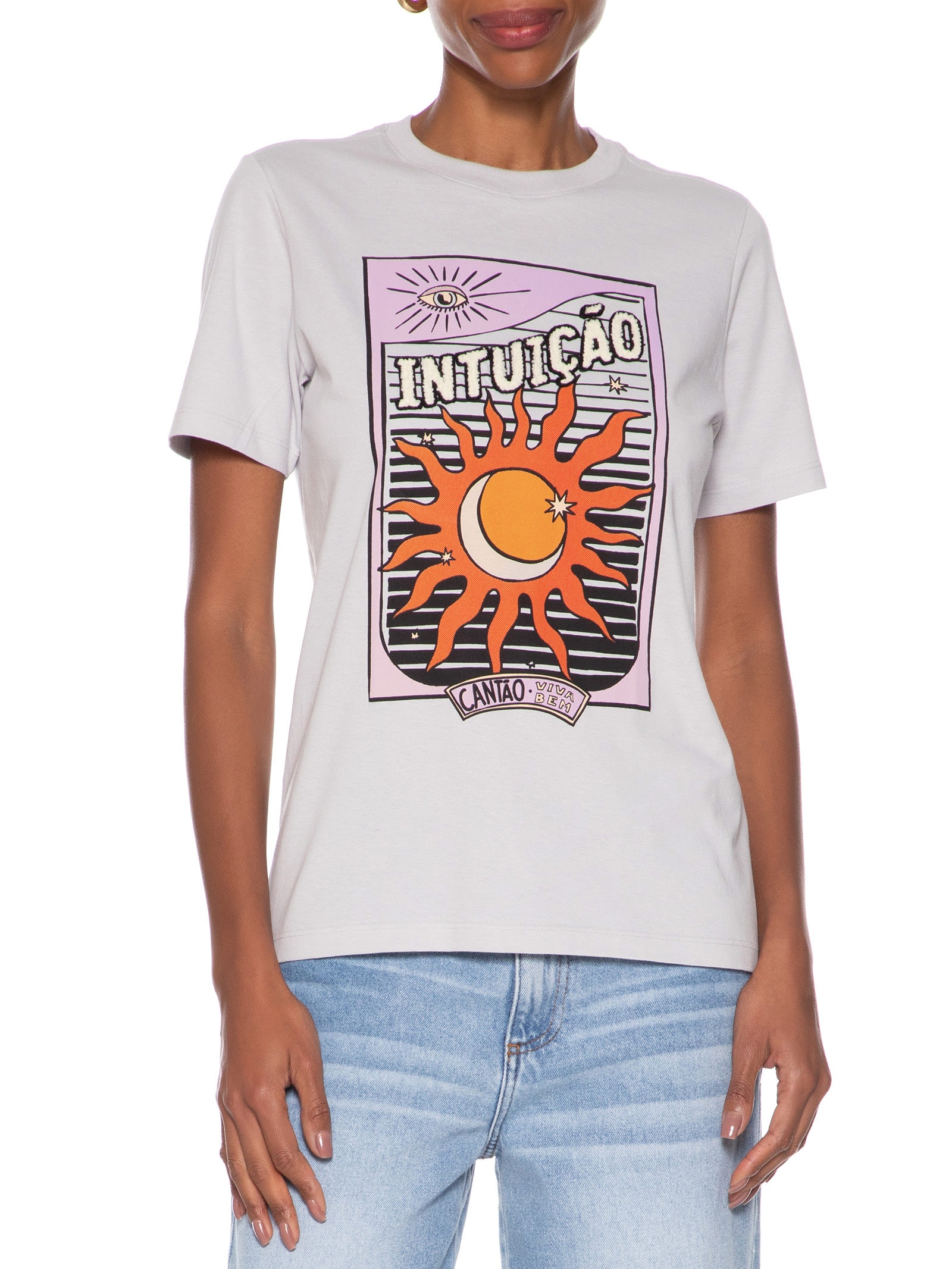 Camiseta Feminina Classic Intuição Branco Cantão