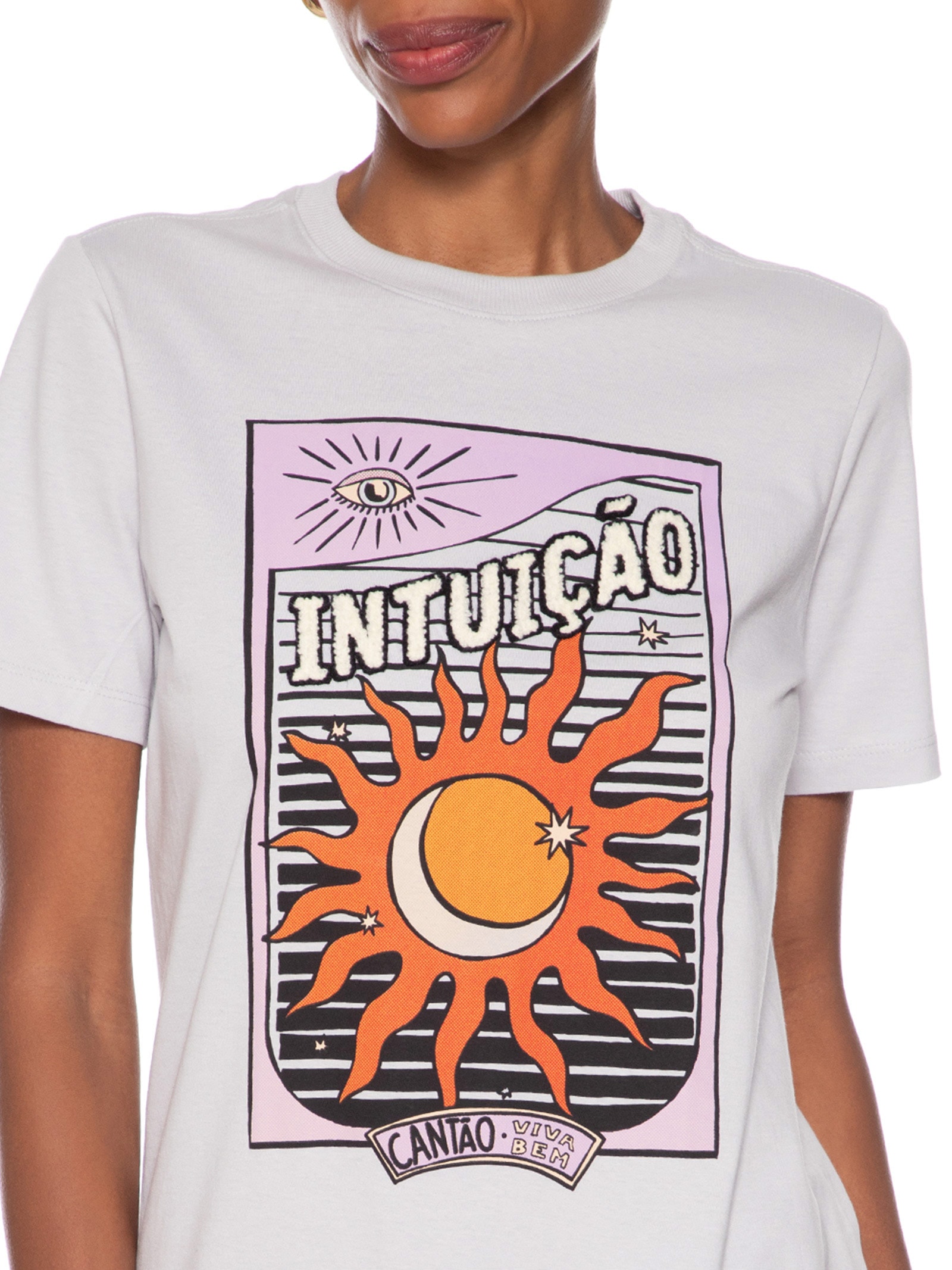 Camiseta Feminina Classic Intuição Branco Cantão