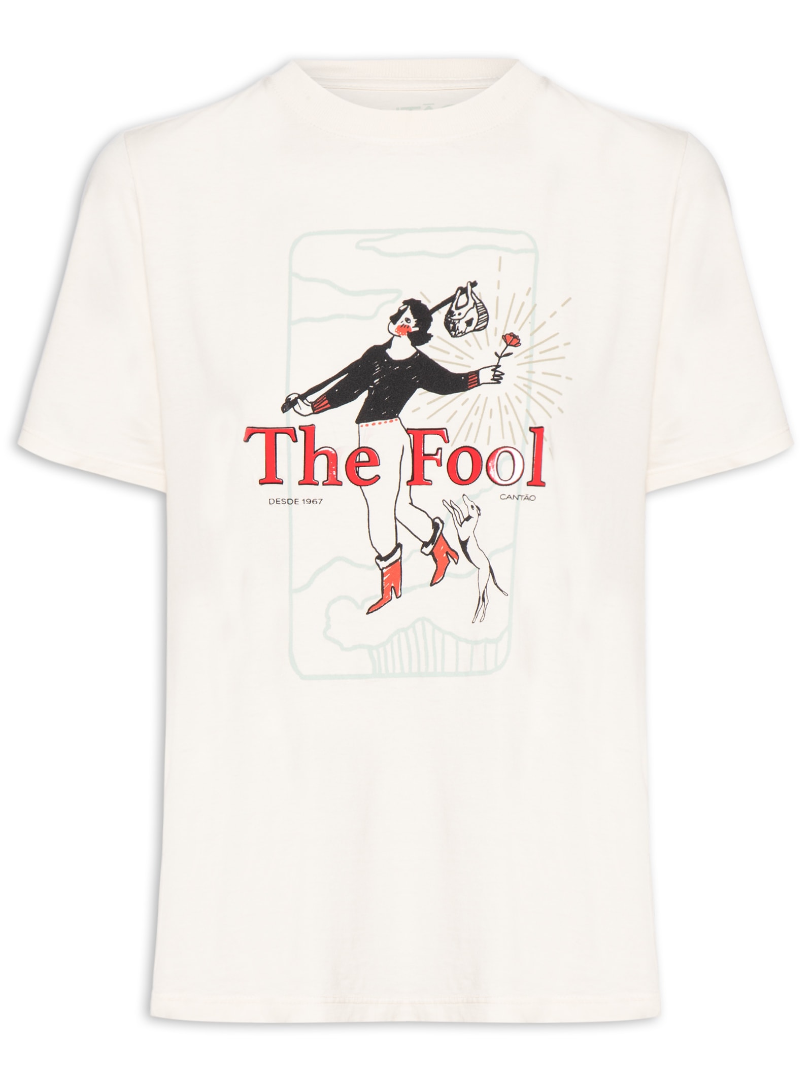 Camiseta Feminina Classic Patch The Fool Bege Cantão
