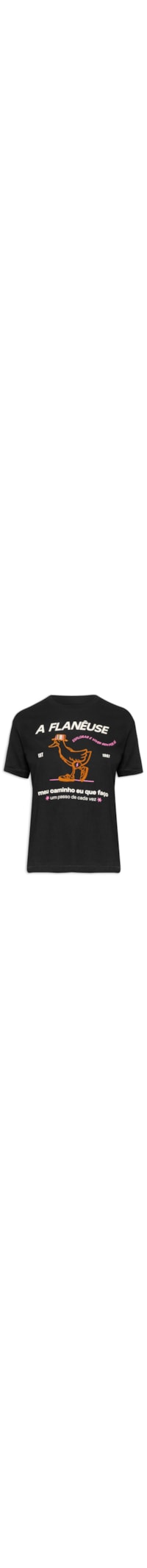 Camiseta Feminina Classic Pato - Preto