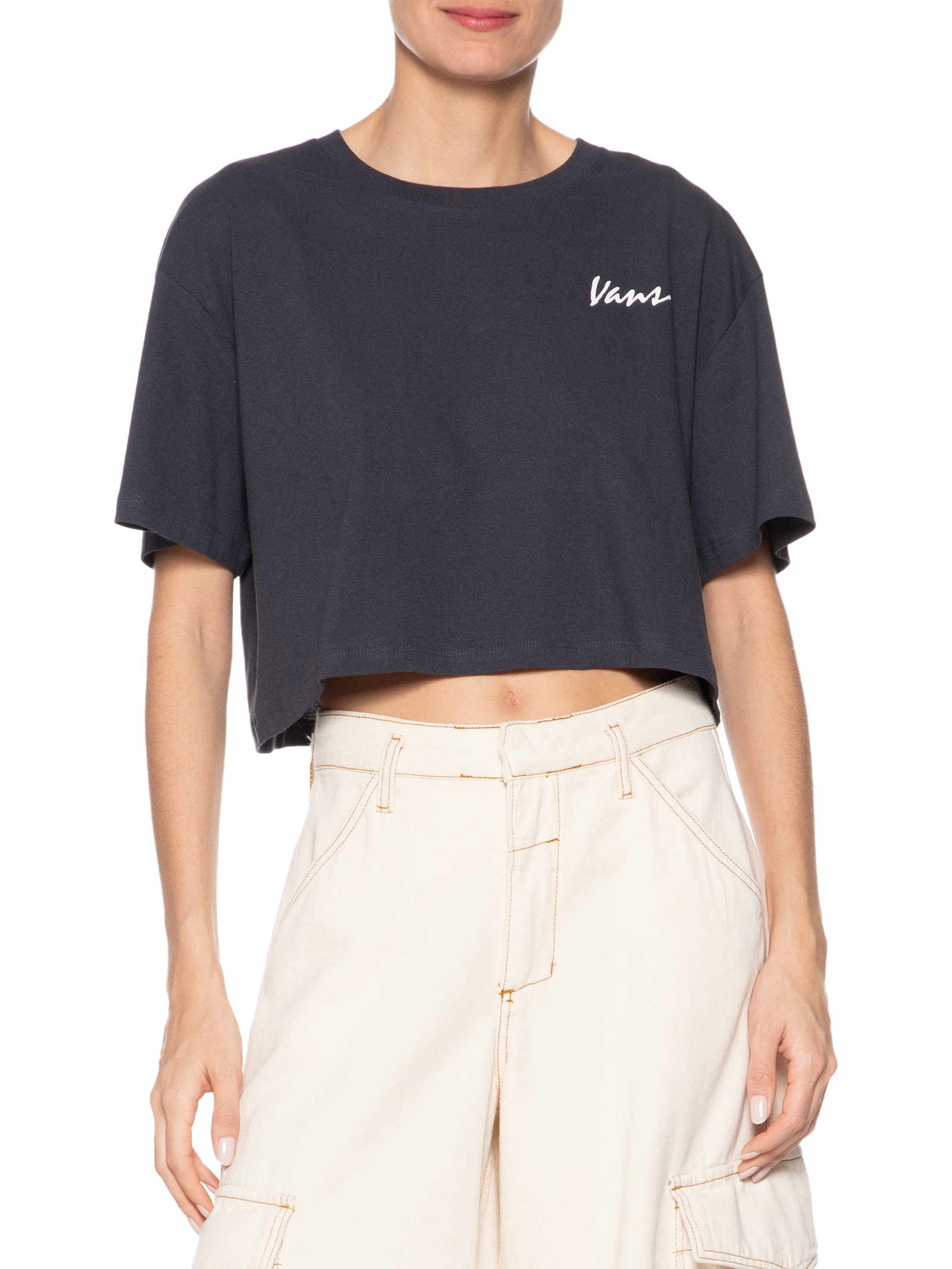 Camiseta Feminina Classic Spirit Preto Vans