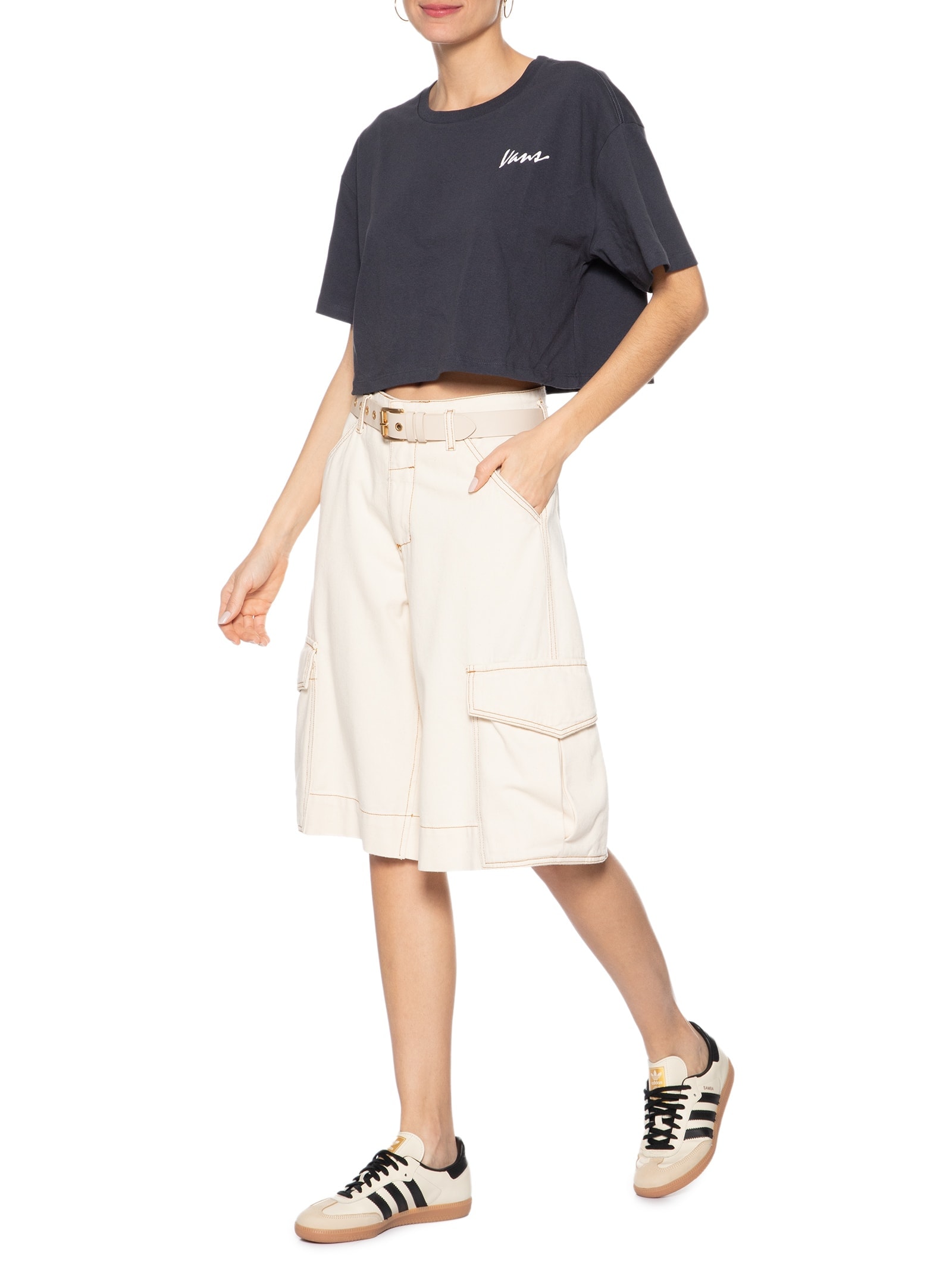 Camiseta Feminina Classic Spirit Preto Vans