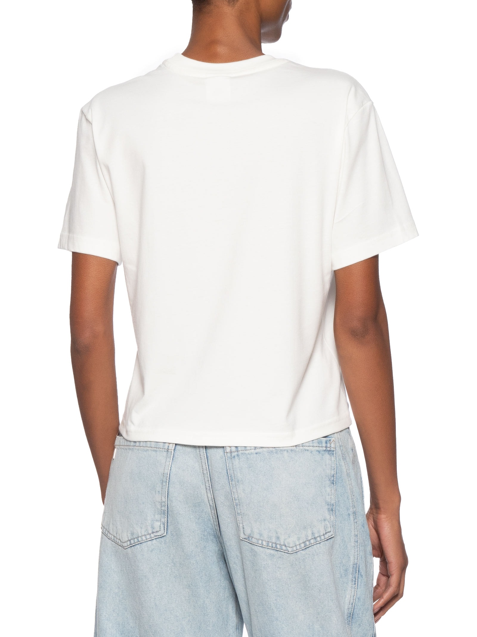 Camiseta Feminina Cls Linear Tee Im - Branco - Tommy Jeans