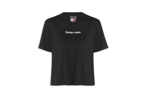 Camiseta Feminina Cls Linear Tee Im - Preto