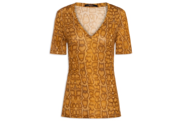 Camiseta Feminina Cobra Lajedo Brick - Marrom