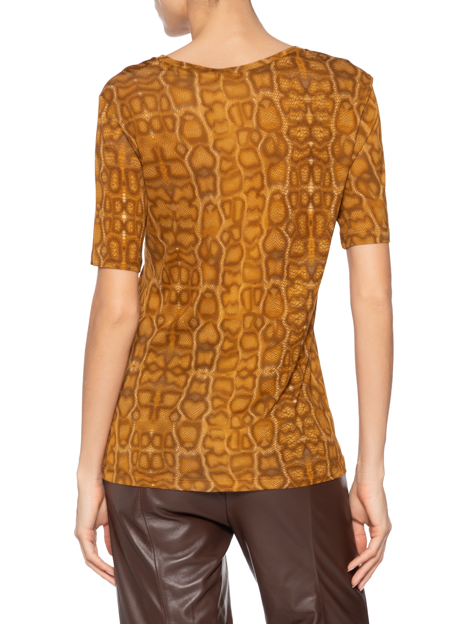 Camiseta Feminina Cobra Lajedo Brick Marrom Animale