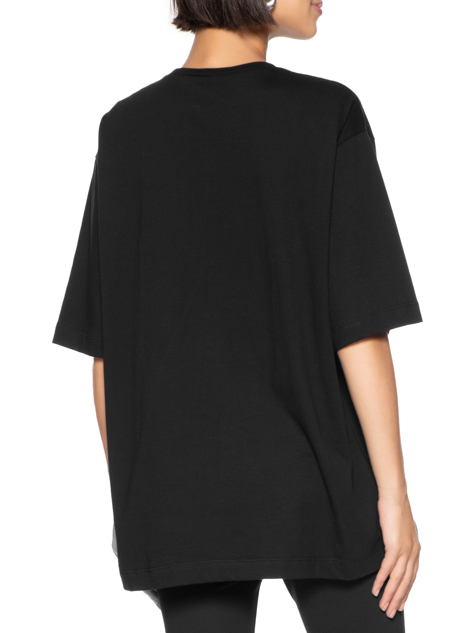 Camiseta Feminina Com Aplicação Preto Colcci Jeans