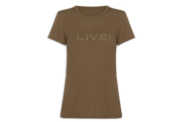 Camiseta Feminina Comfort - Marrom