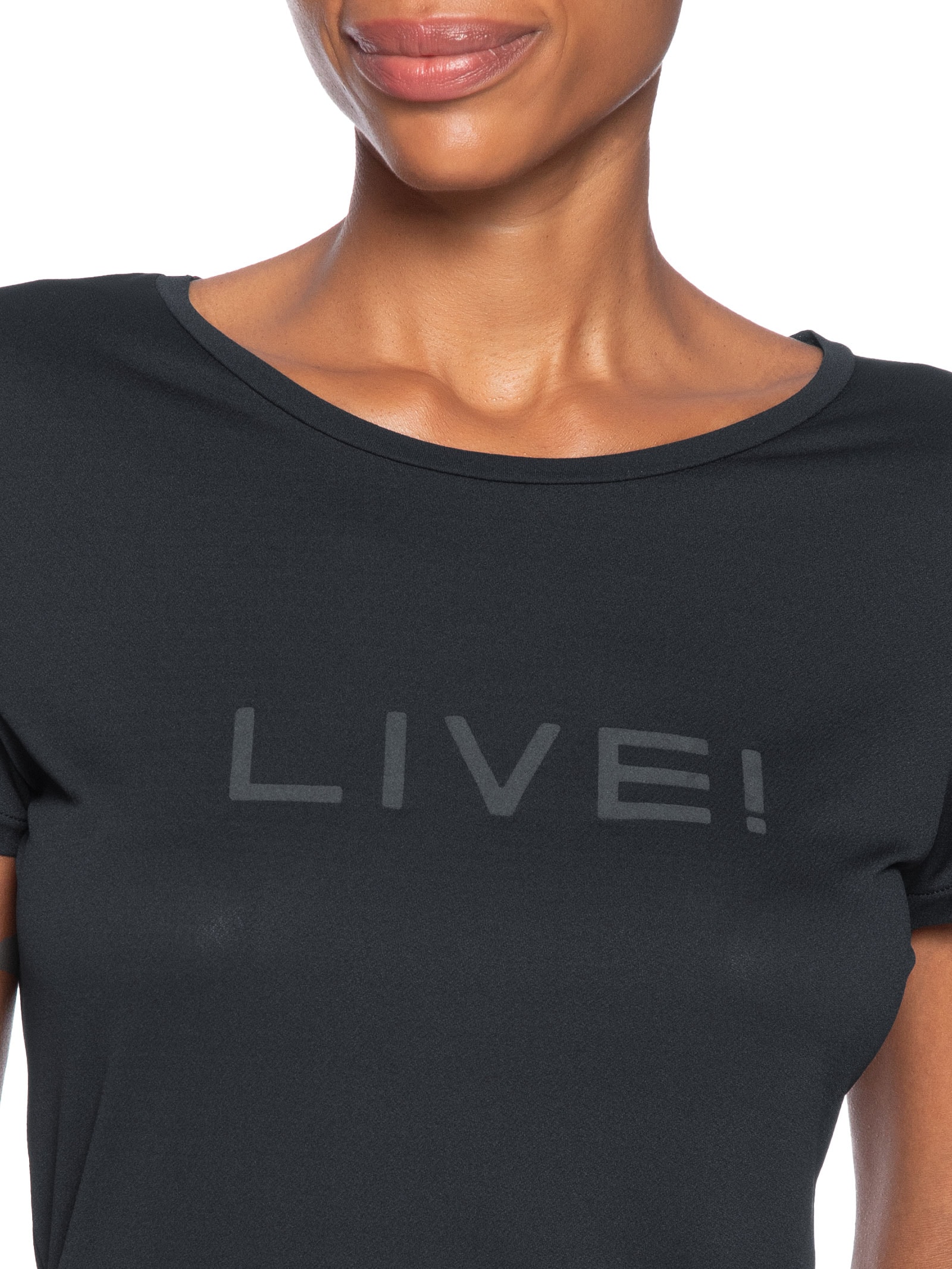 Camiseta Feminina Comfort Preto Live!