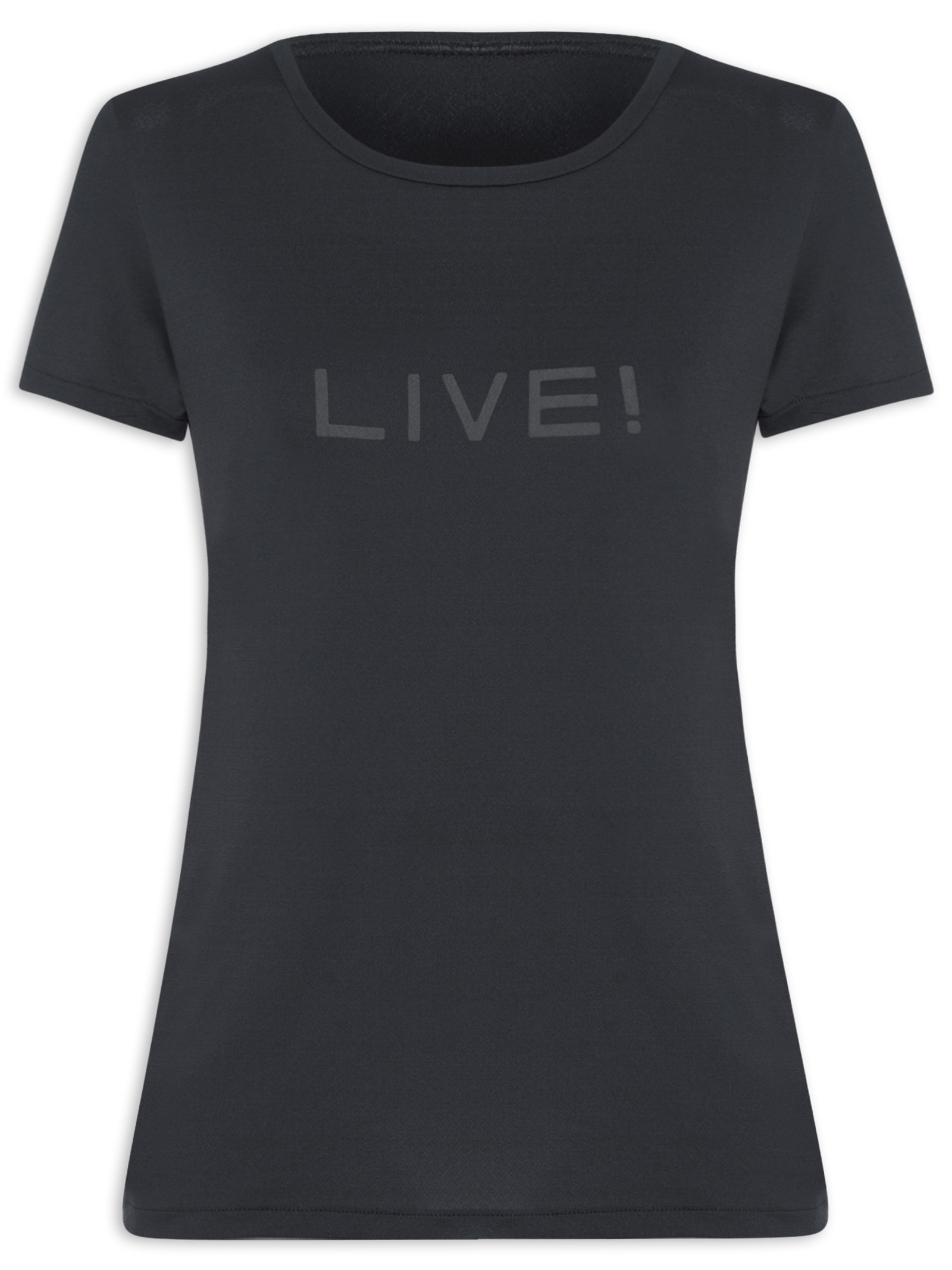 Camiseta Feminina Comfort Preto Live!