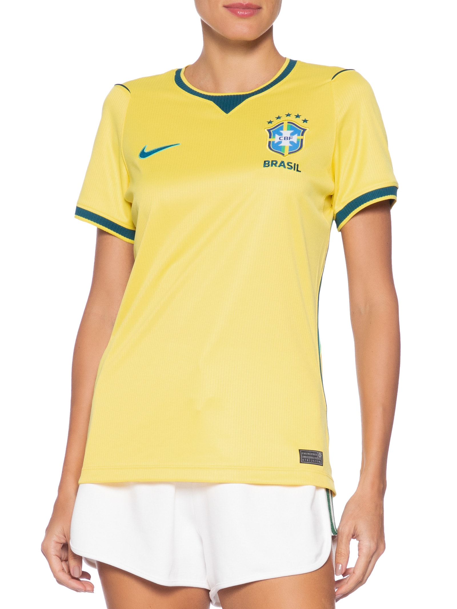 Camiseta Feminina Copa Brasil Torcedora Pro– Amarelo Nike