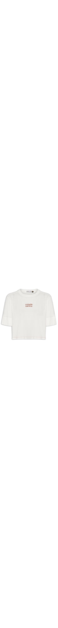 Camiseta Feminina Coração Carioca - Branco