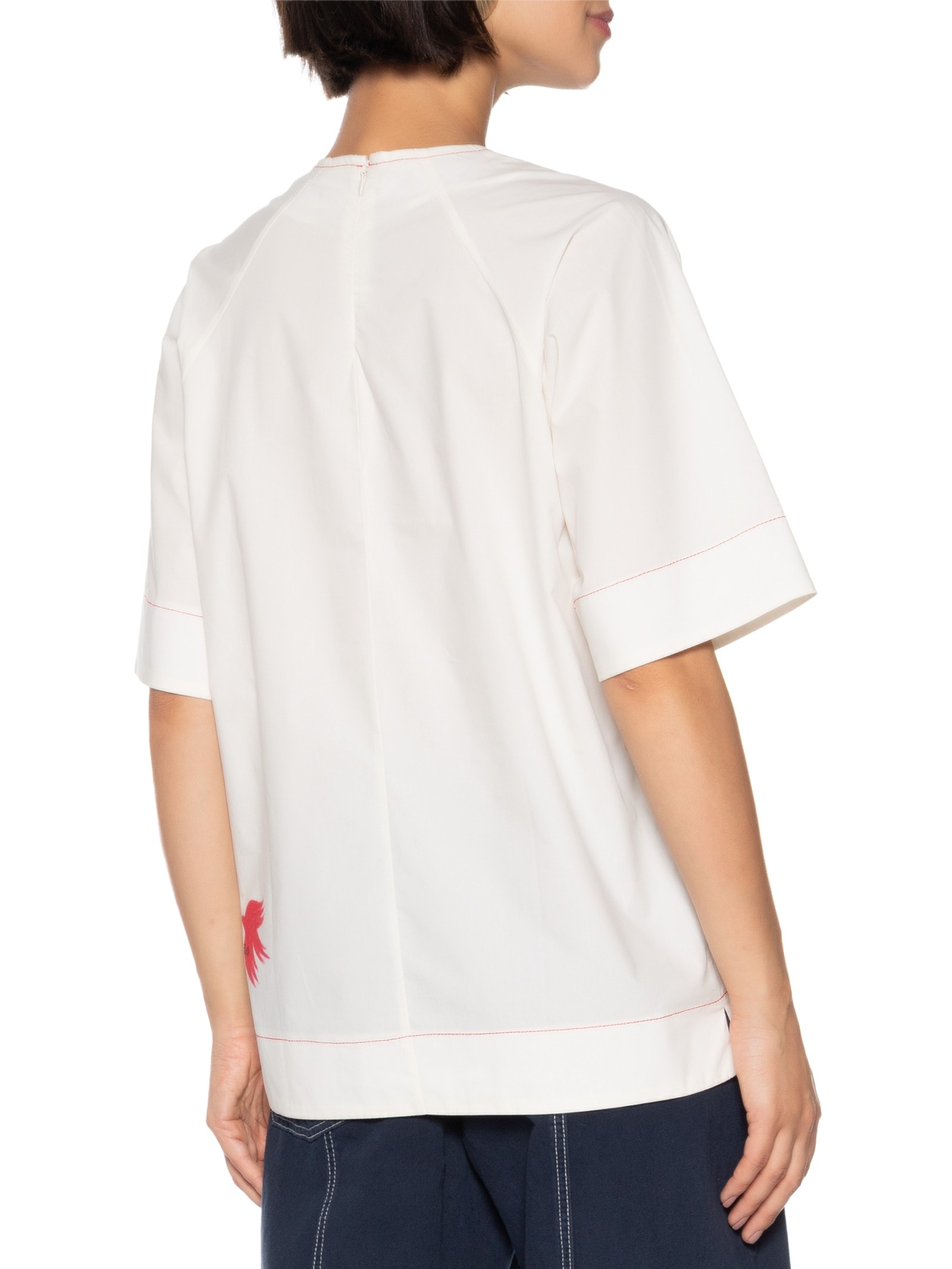 Camiseta Feminina Coração De Fogo Branco Cantão