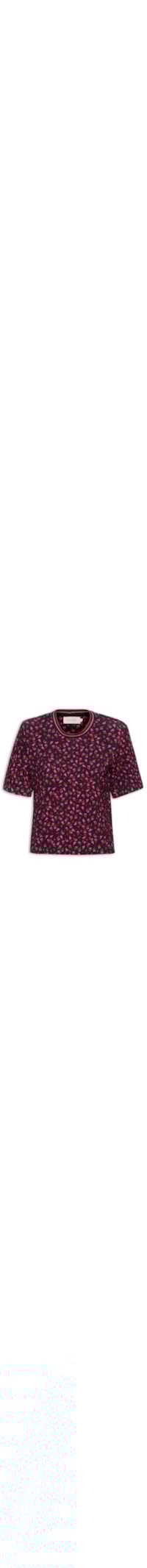 Camiseta Feminina Coração Retilínea - Preto