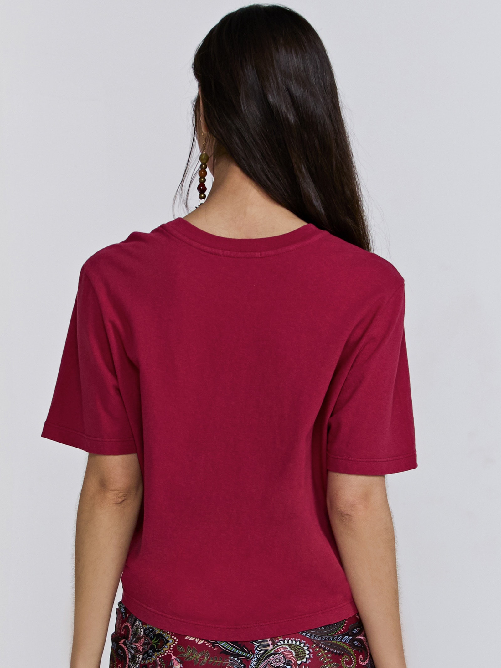 Camiseta Feminina Coragem Vermelho Triya