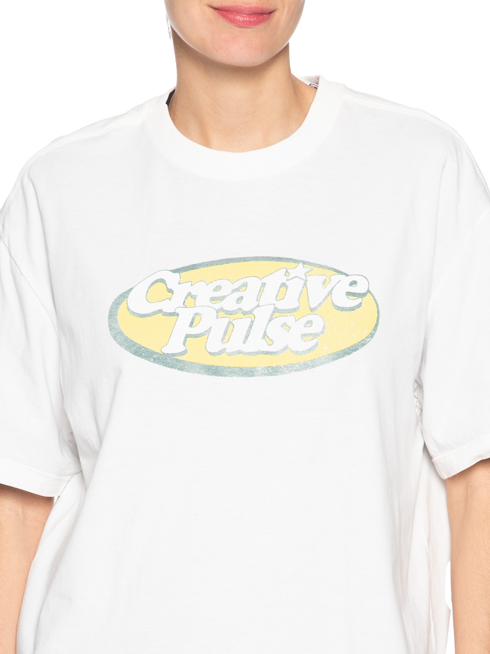 Camiseta Feminina Creative Pulse Off White Animale Jeans