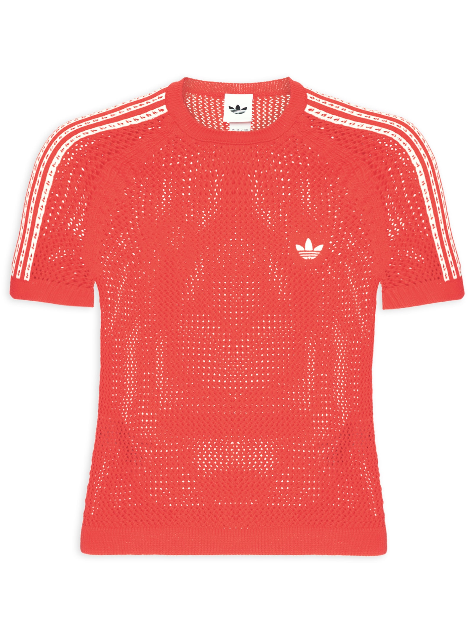 Camiseta Feminina Crochet Vermelho Adidas Originals