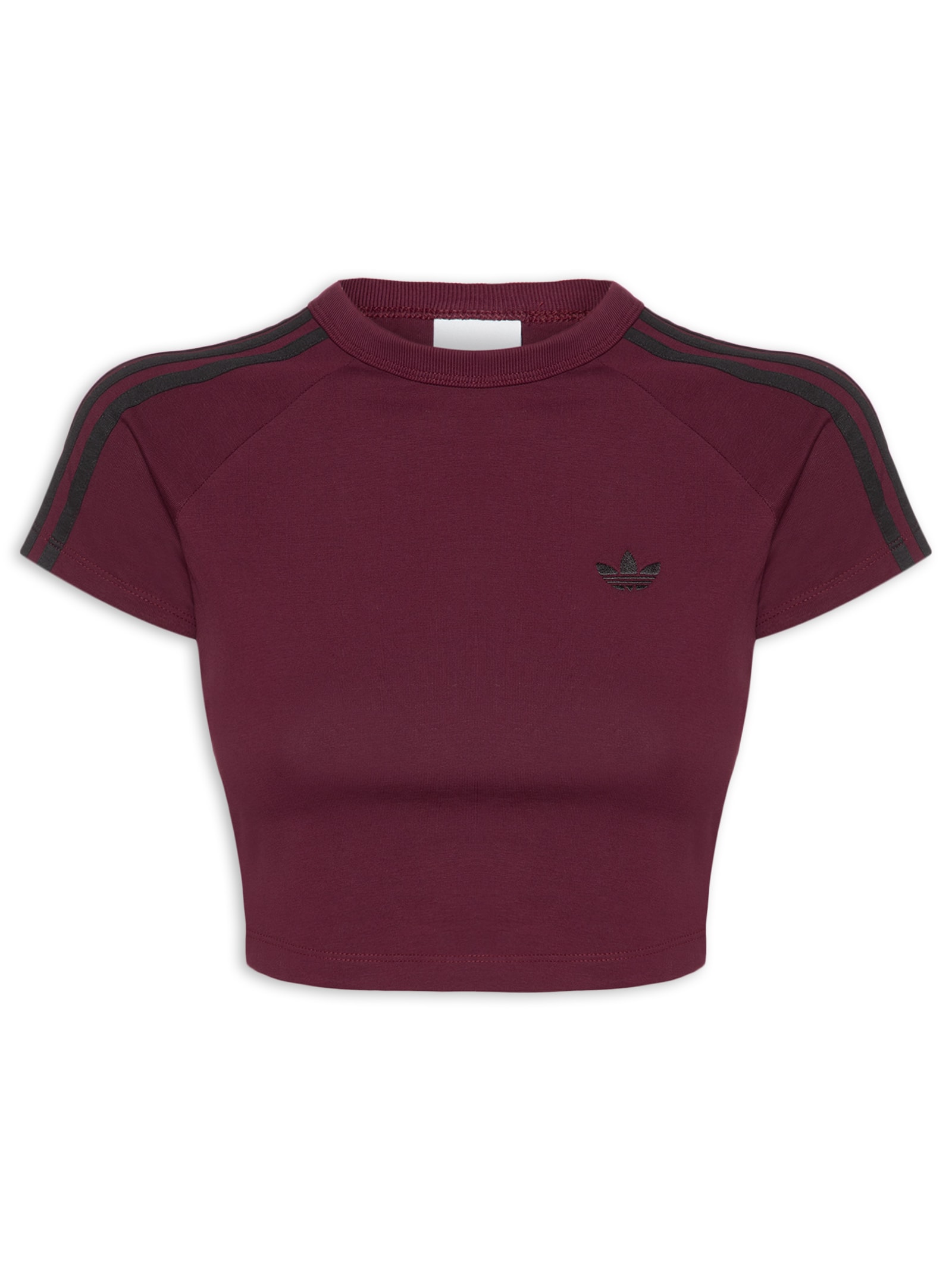 Camiseta Feminina Cropped Adicolor Vermelho Adidas Originals