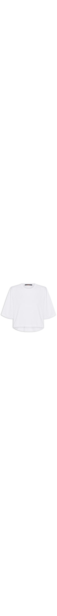 Camiseta Feminina Cropped Neutral - Branco
