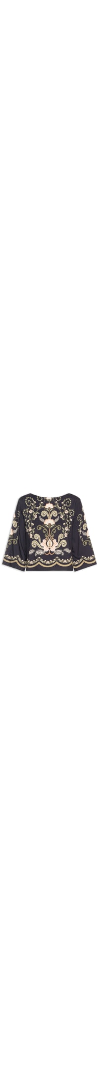 Camiseta Feminina Cropped Nikita - Preto