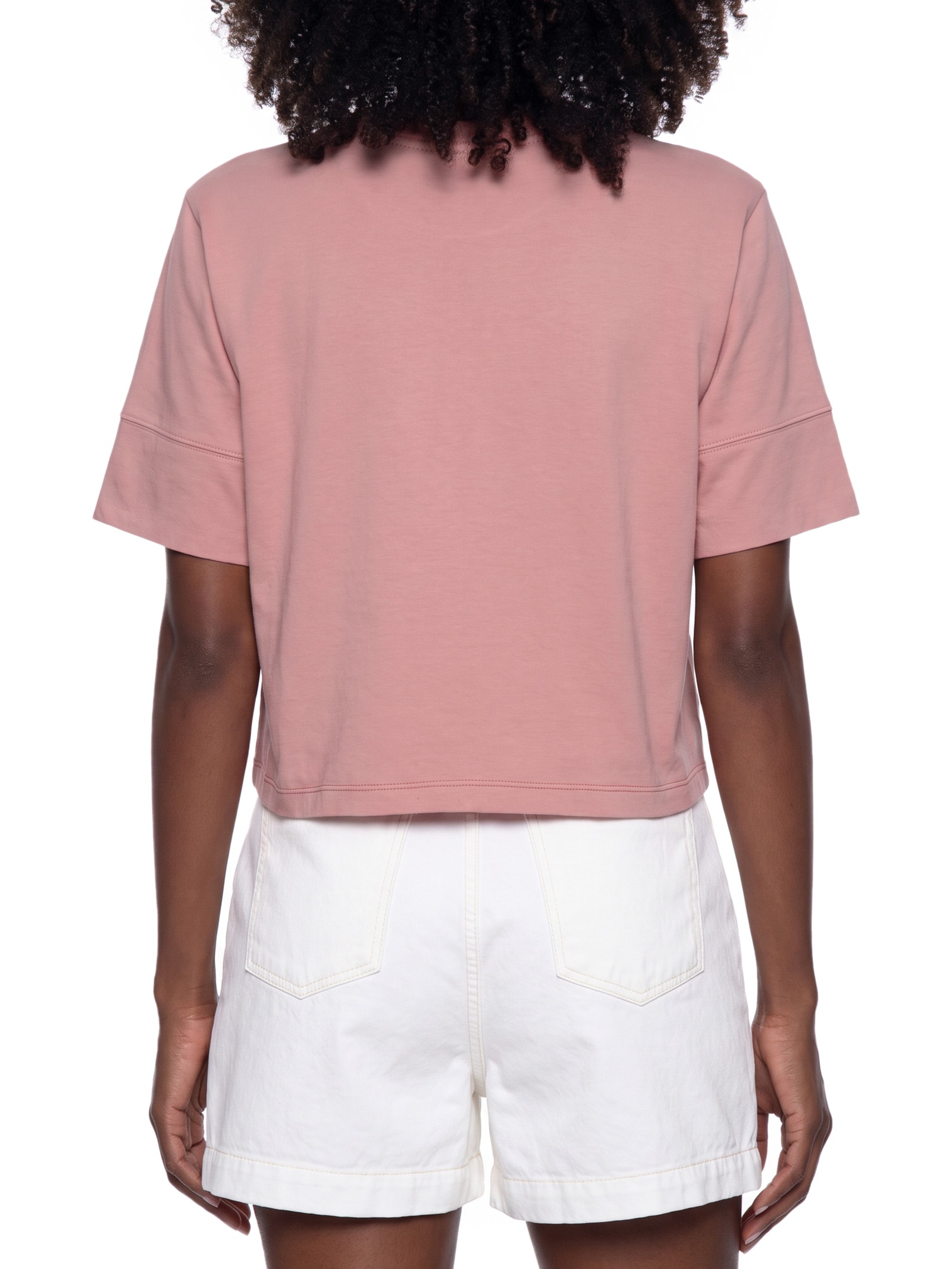 Camiseta Feminina Cropped Rosa Del Caribe Rosa Cacay