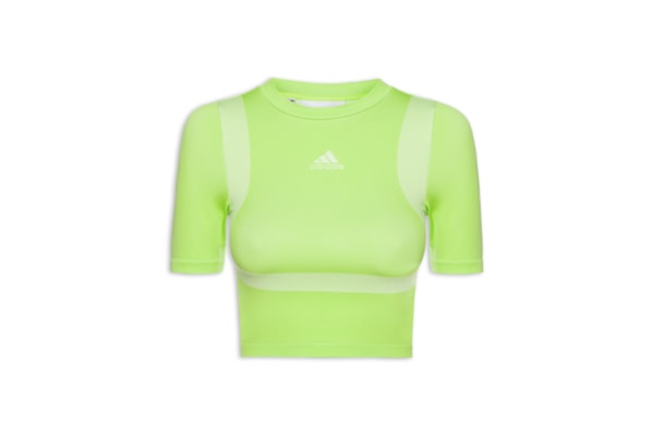 Camiseta Feminina Cropped Seamless - Verde