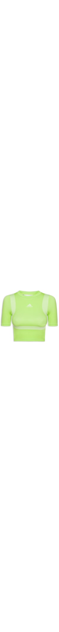 Camiseta Feminina Cropped Seamless - Verde