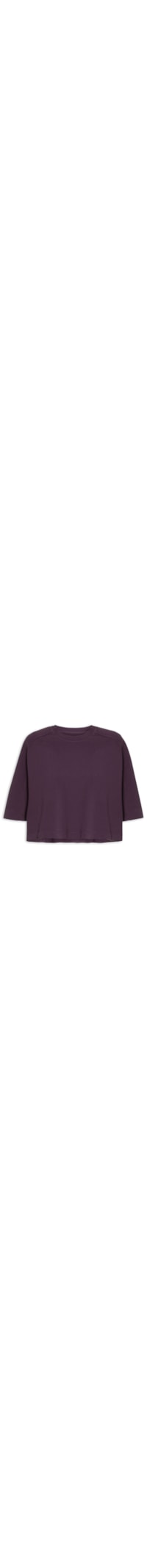 Camiseta Feminina Cropped Texturas - Roxo