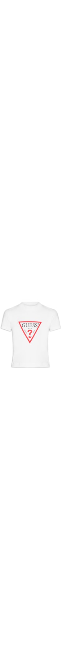 Camiseta Feminina Cropped Triângulo Hotfix - Branco