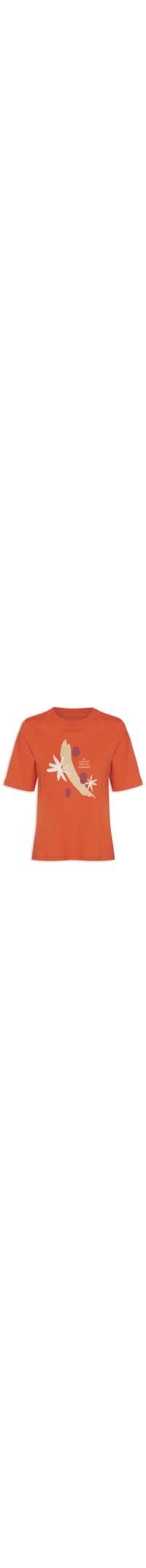 Camiseta Feminina Curiosity - Laranja