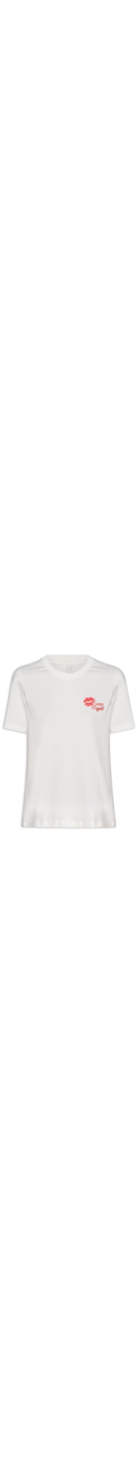 Camiseta Feminina de Malha Brigth Ladies Night - Branco