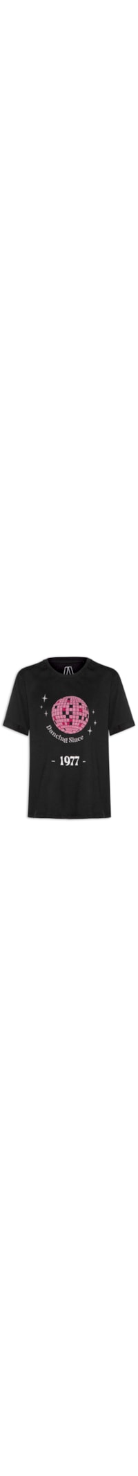 Camiseta Feminina de Malha Dancing Since - Preto