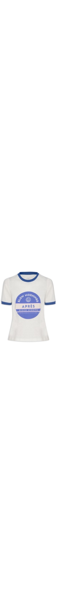 Camiseta Feminina de Malha Slow Mornings - Branco