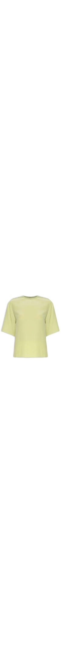 Camiseta Feminina De Seda Com Tricot - Verde