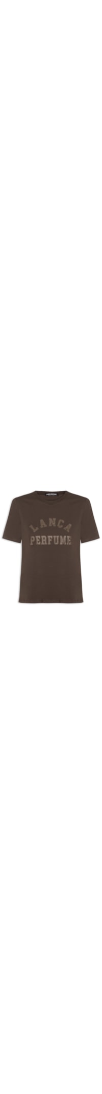 Camiseta Feminina Decote Redondo - Marrom