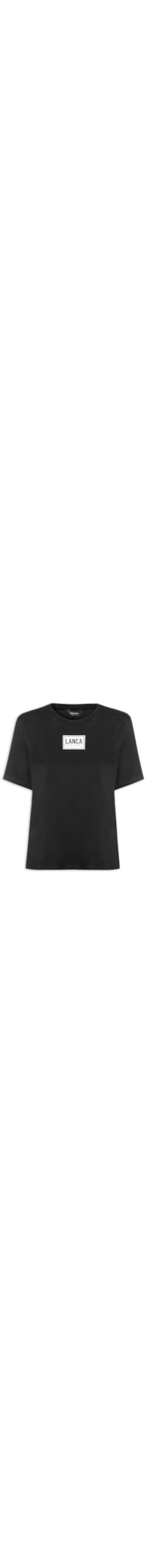 Camiseta Feminina Decote Redondo - Preto