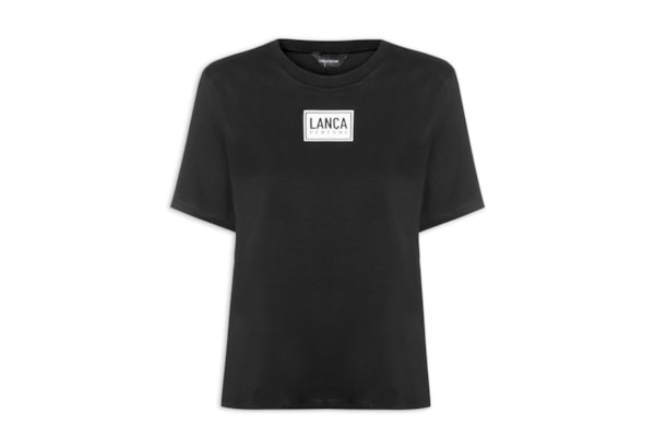 Camiseta Feminina Decote Redondo - Preto