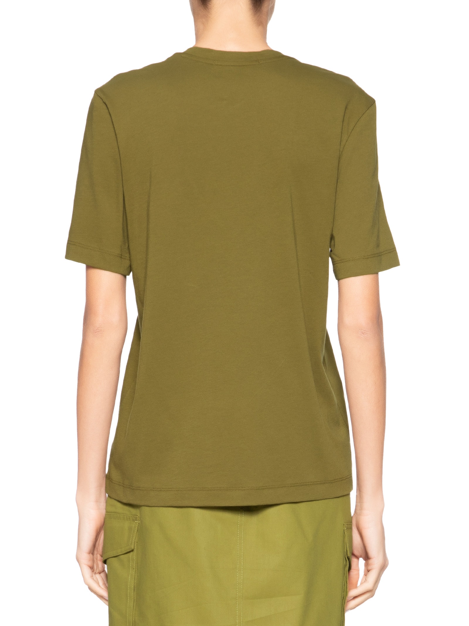 Camiseta Feminina Decote V Pima Color Verde  Animale