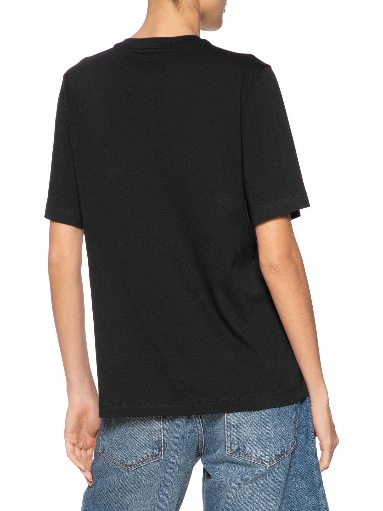 Camiseta Feminina Decote V Pima Preto Animale