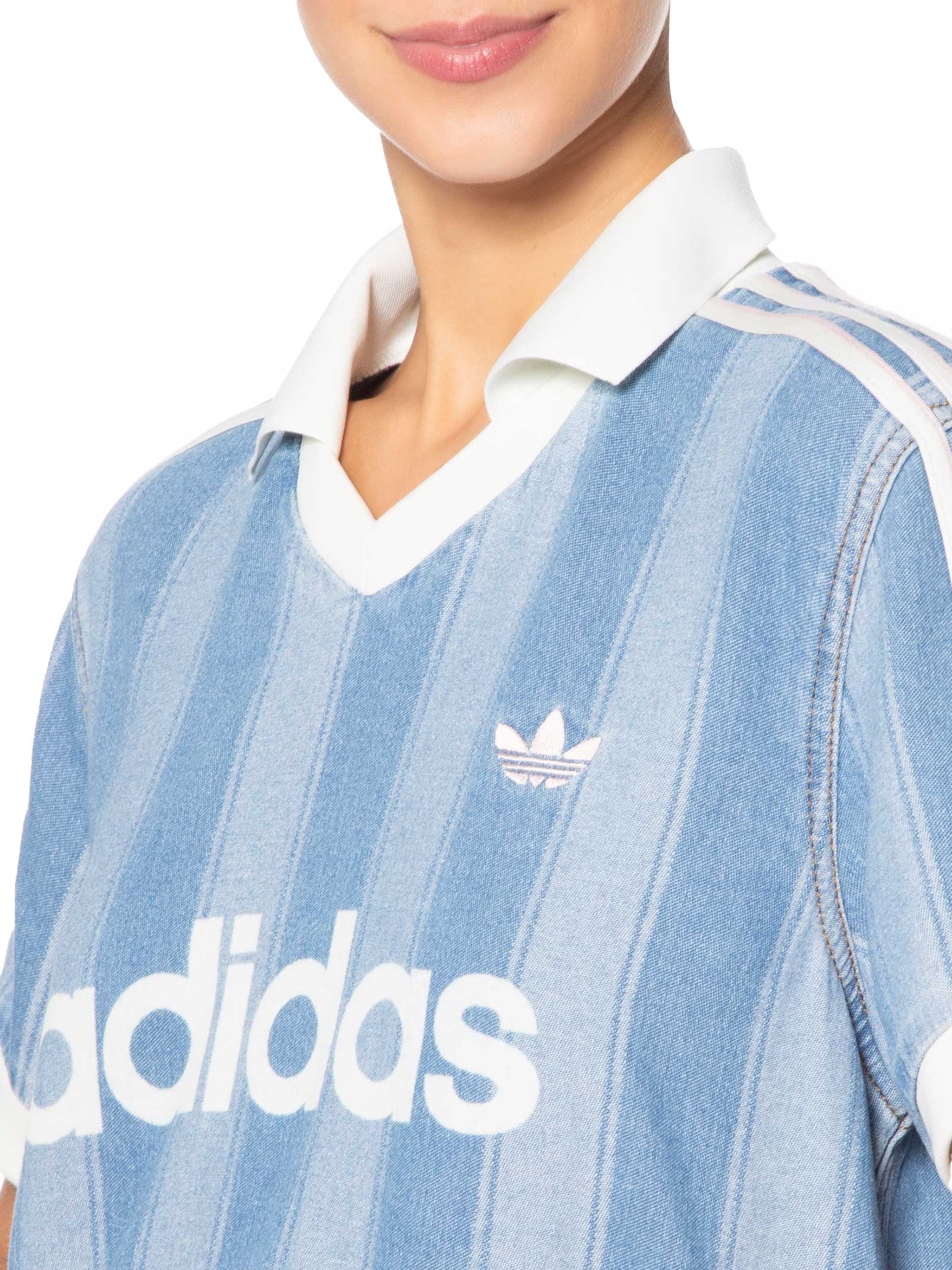 Camiseta Feminina Denim Jersey Azul Adidas Originals