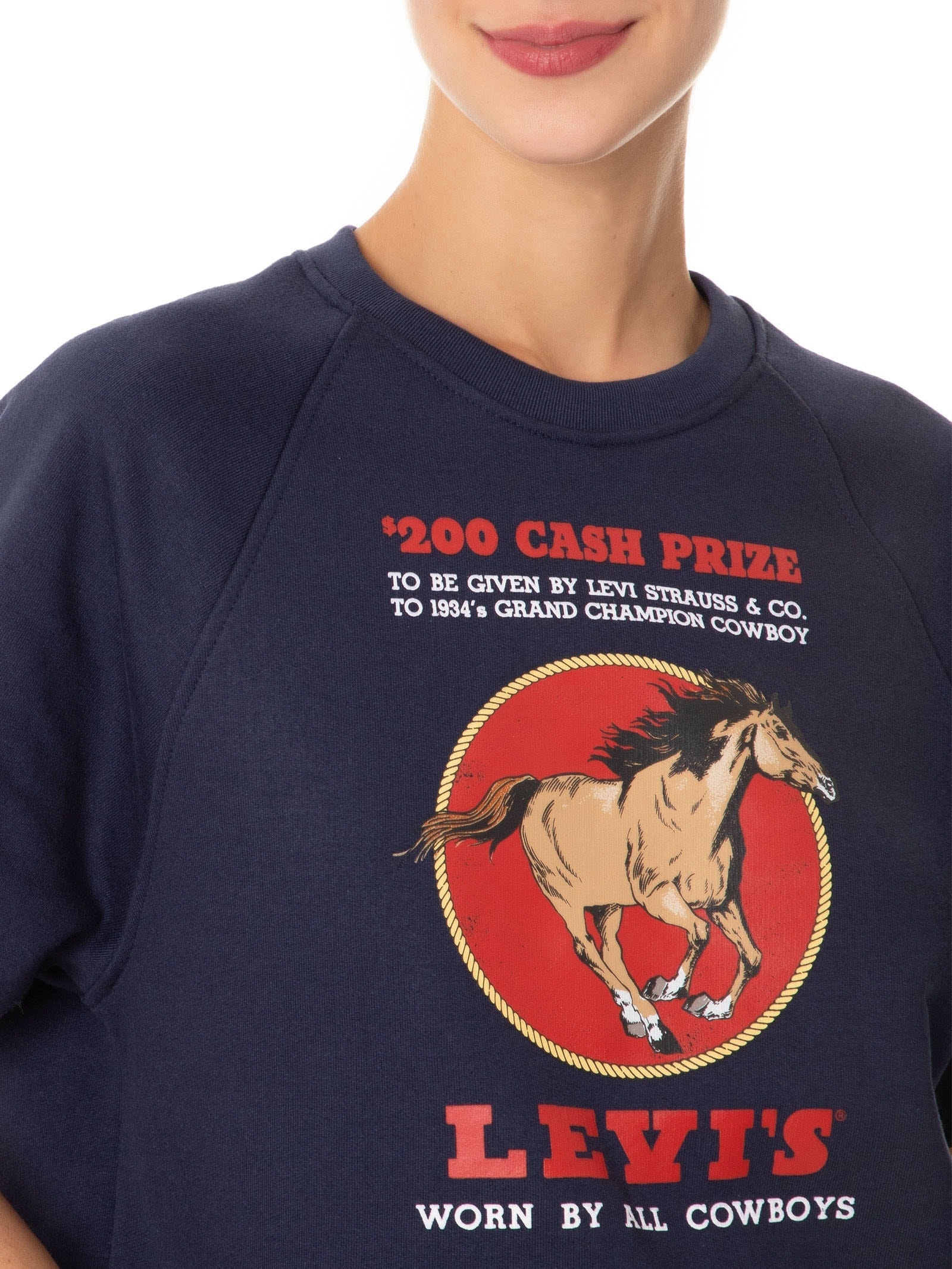 Camiseta Feminina Diana Sweatshirt Azul Levi's