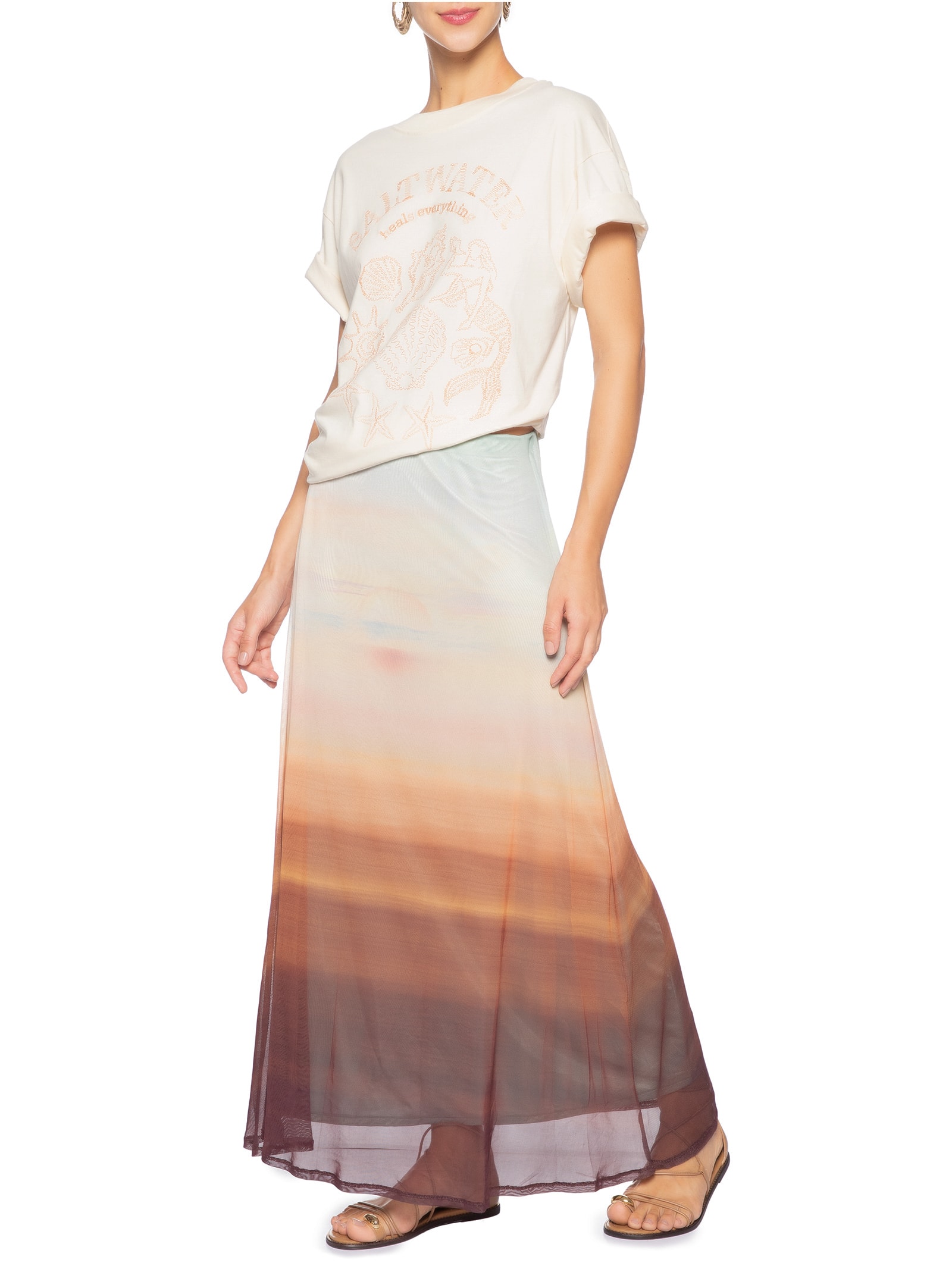 Camiseta Feminina Double Salt Water – Bege Dress To