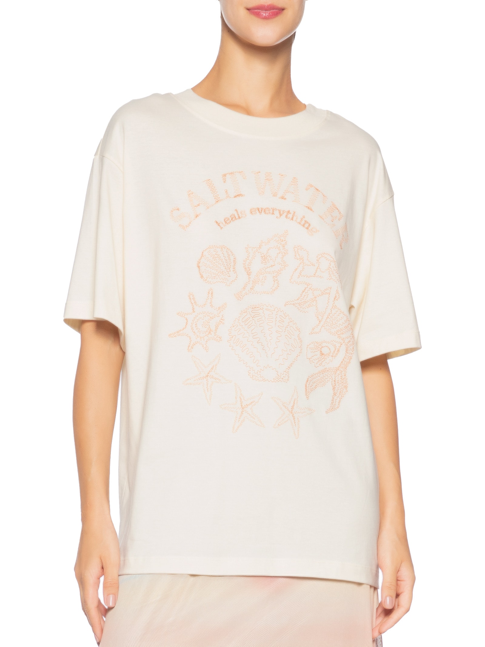 Camiseta Feminina Double Salt Water – Bege Dress To