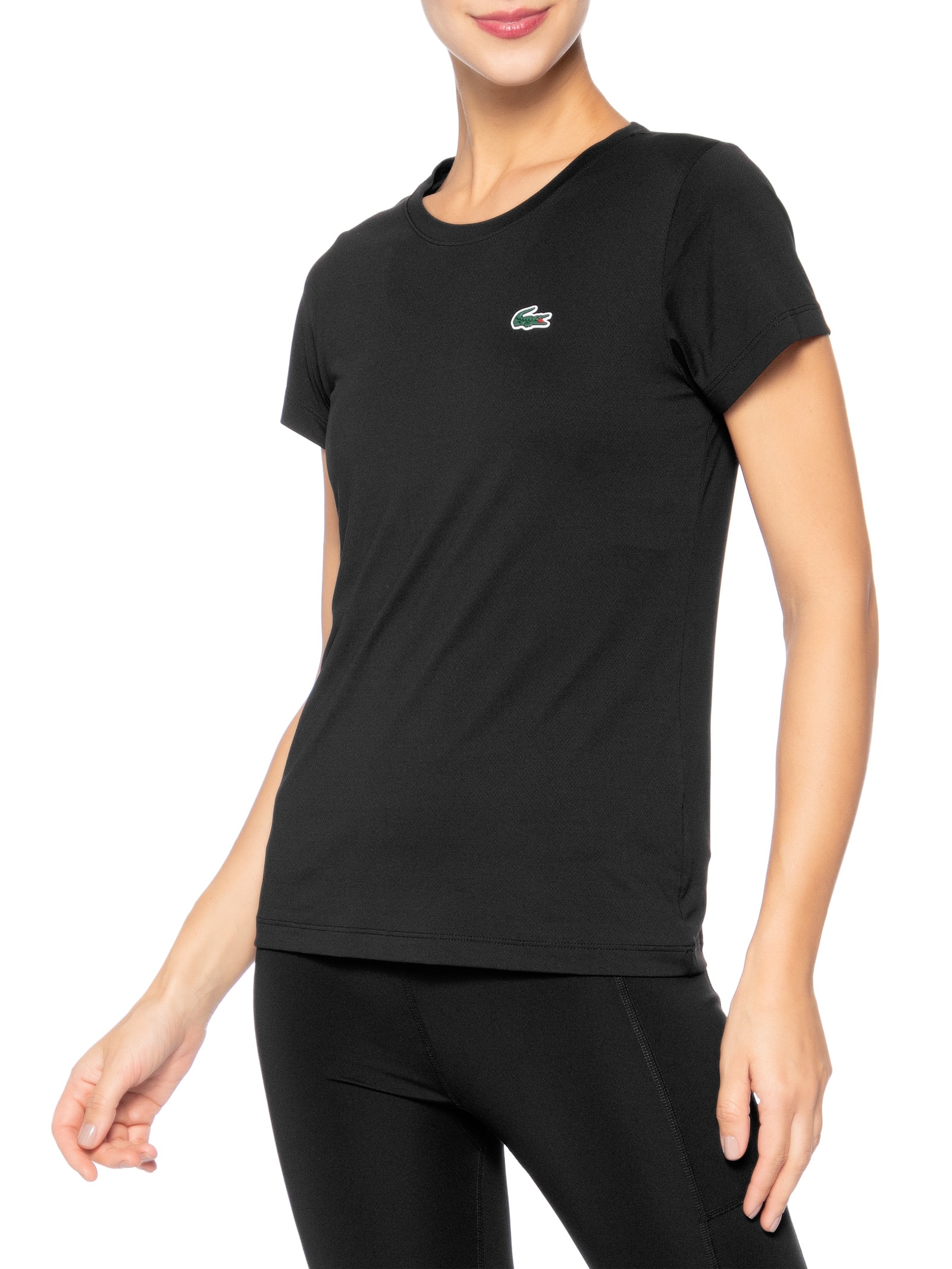 Camiseta Feminina em Jersey Core Essentials Sport - Preto - Lacoste