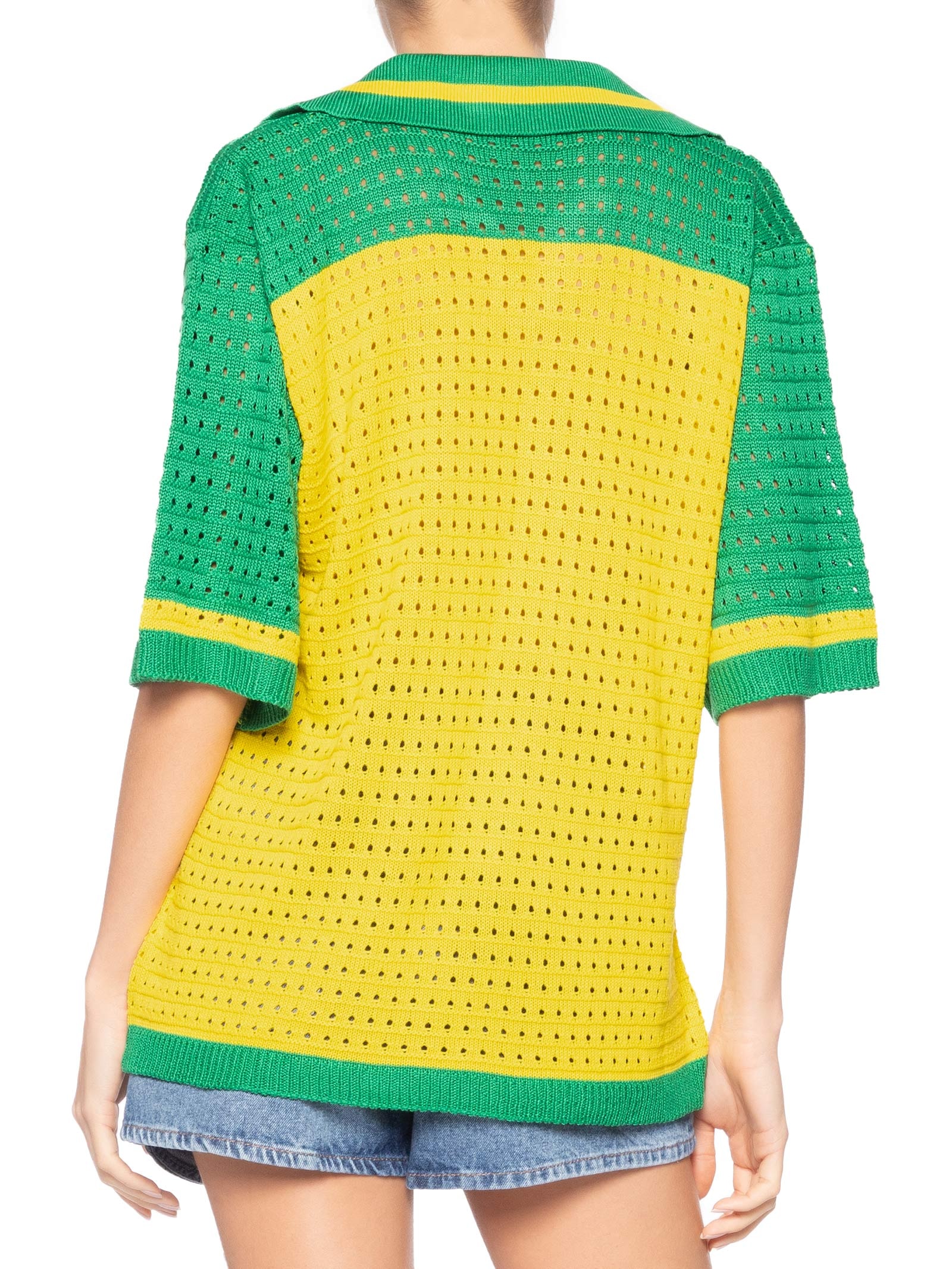 Camiseta Feminina em Tricot Copa Amarelo Market 33