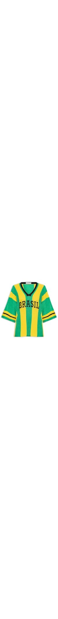 Camiseta Feminina em Tricot Copa Brasil - Verde