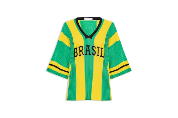 Camiseta Feminina em Tricot Copa - Verde